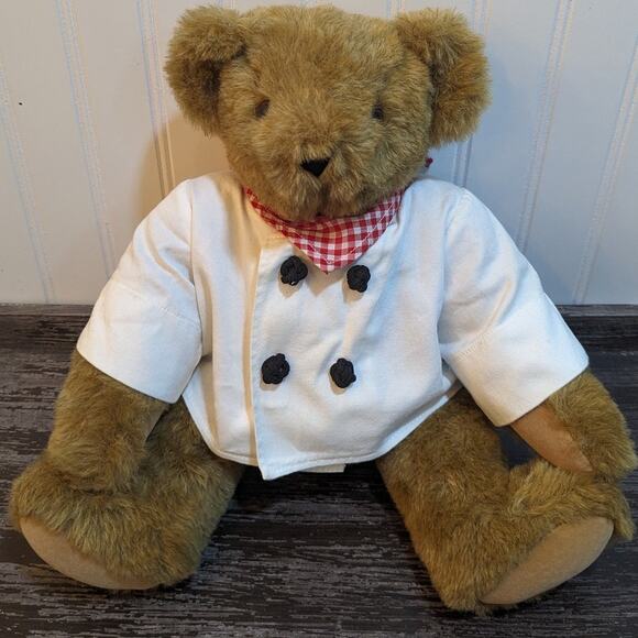 Authentic Vermont Teddy Bear with Chef Coat - Picture 1 of 8